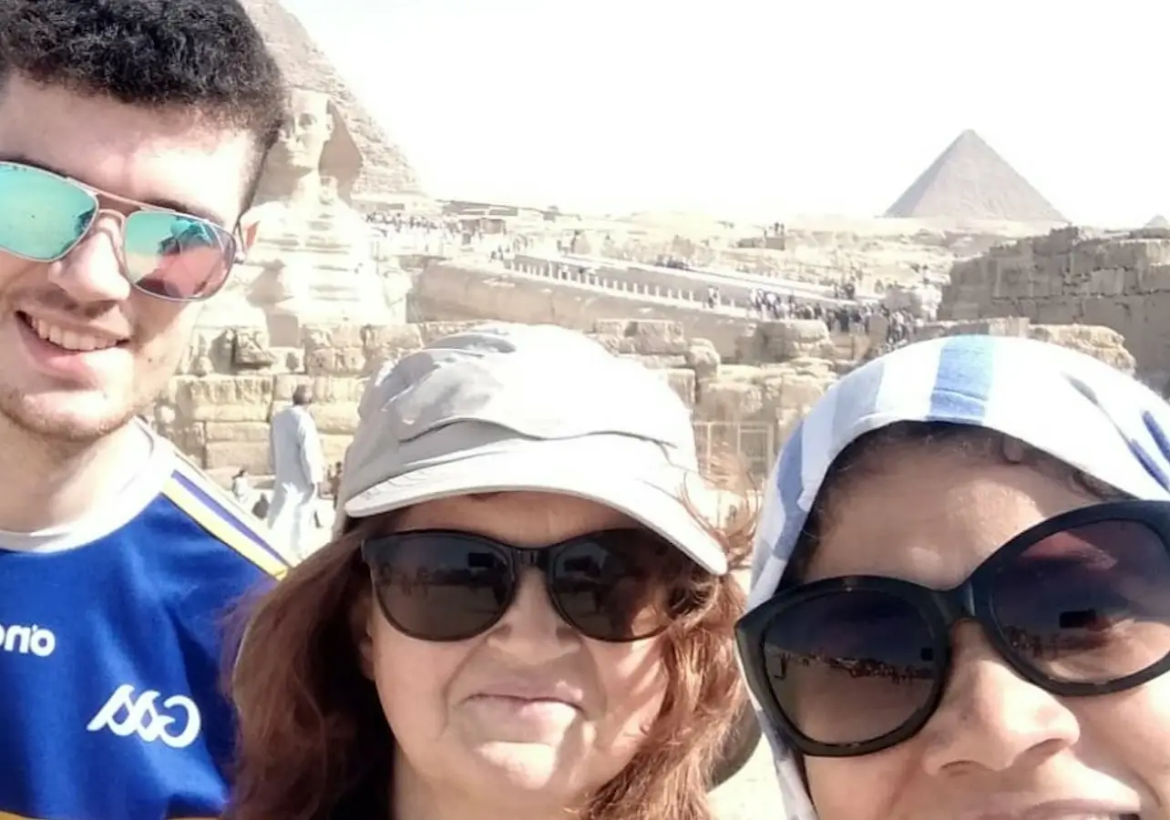 Area of the Pyramids of Giza